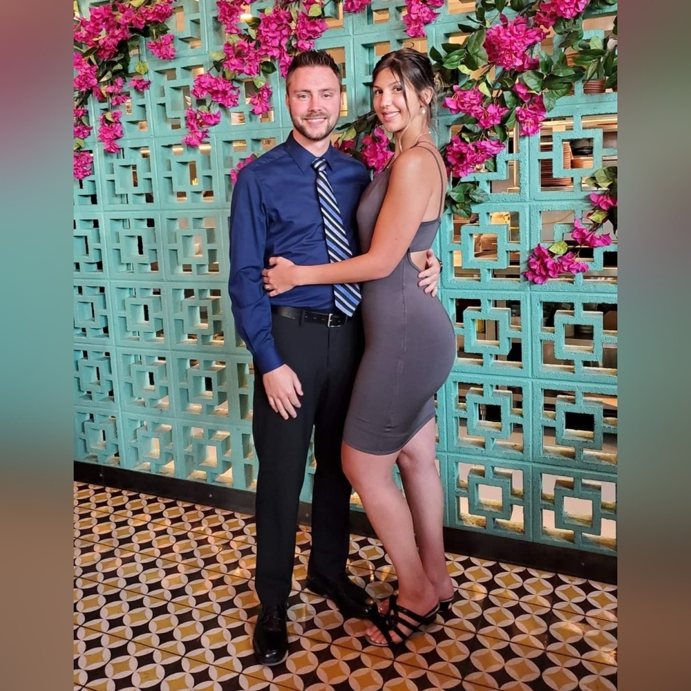 GUESS Gray Bodycon Mini Dress